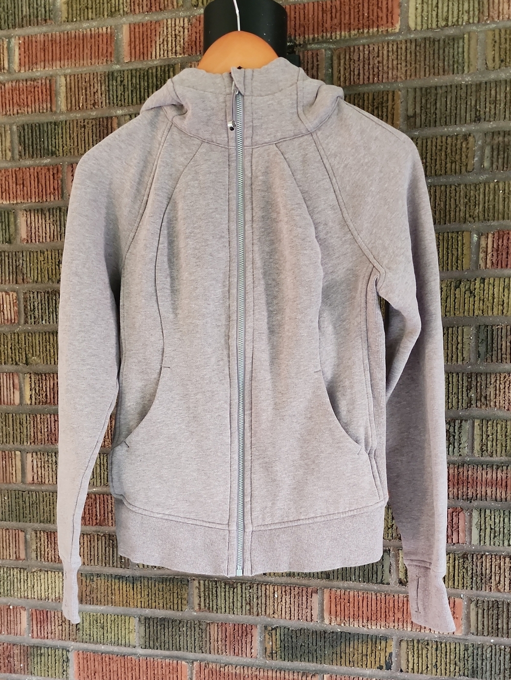 Lululemon Scuba Hoodied Size 6 Heathered Pink Berry